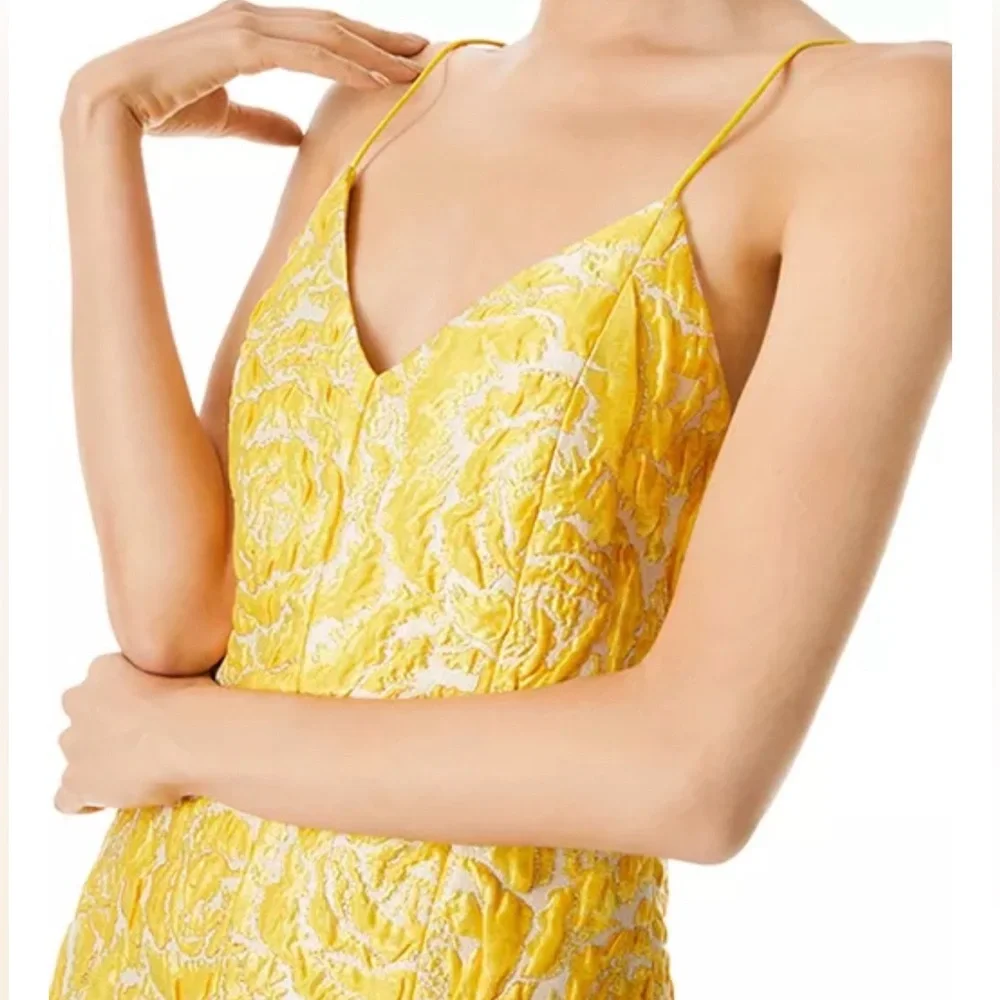 Alice and Olivia Tayla Structured Jacquard Mini Dress-0413